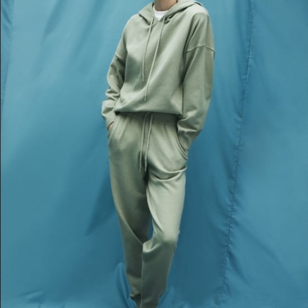 Zara co ord set. Pants are a medium and hoodie is small. NWT.